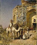Edwin Lord Weeks The Old Blue-Tiled Mosque Outside of Delhi, India